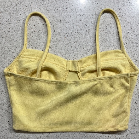 Forever 21 Yellow Croo Top size S - Picture 2 of 7